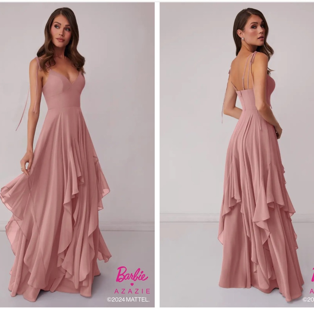 Azazie (Barbie) Dusty Rose Bridesmaid Dress